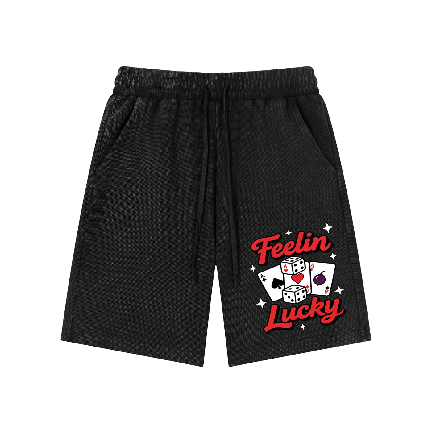 Mineral Wash Waffle Knit Shorts