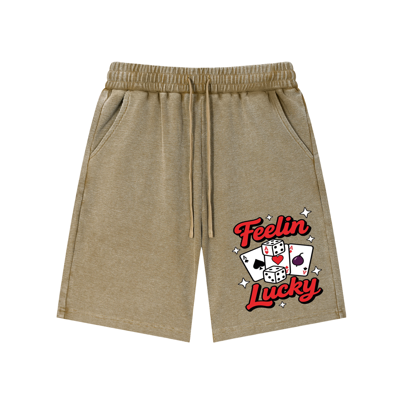 Mineral Wash Waffle Knit Shorts