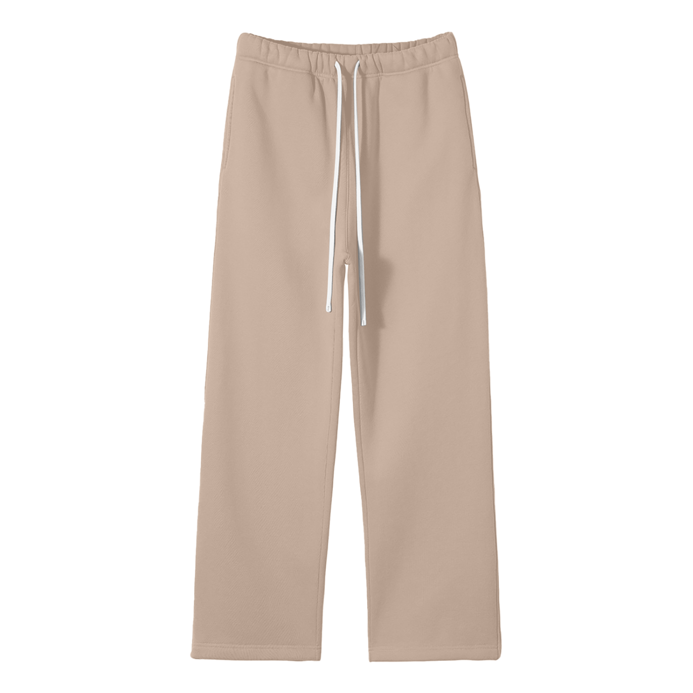 Pantalon polaire unisexe coupe droite couleur unie