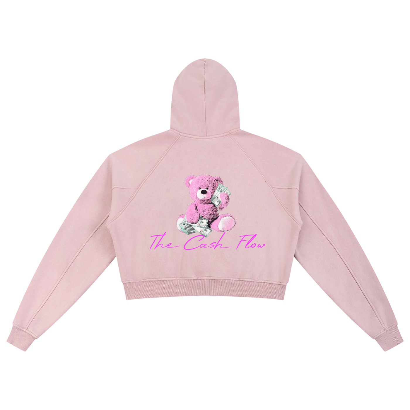 Verwaschener Cropped Hoodie