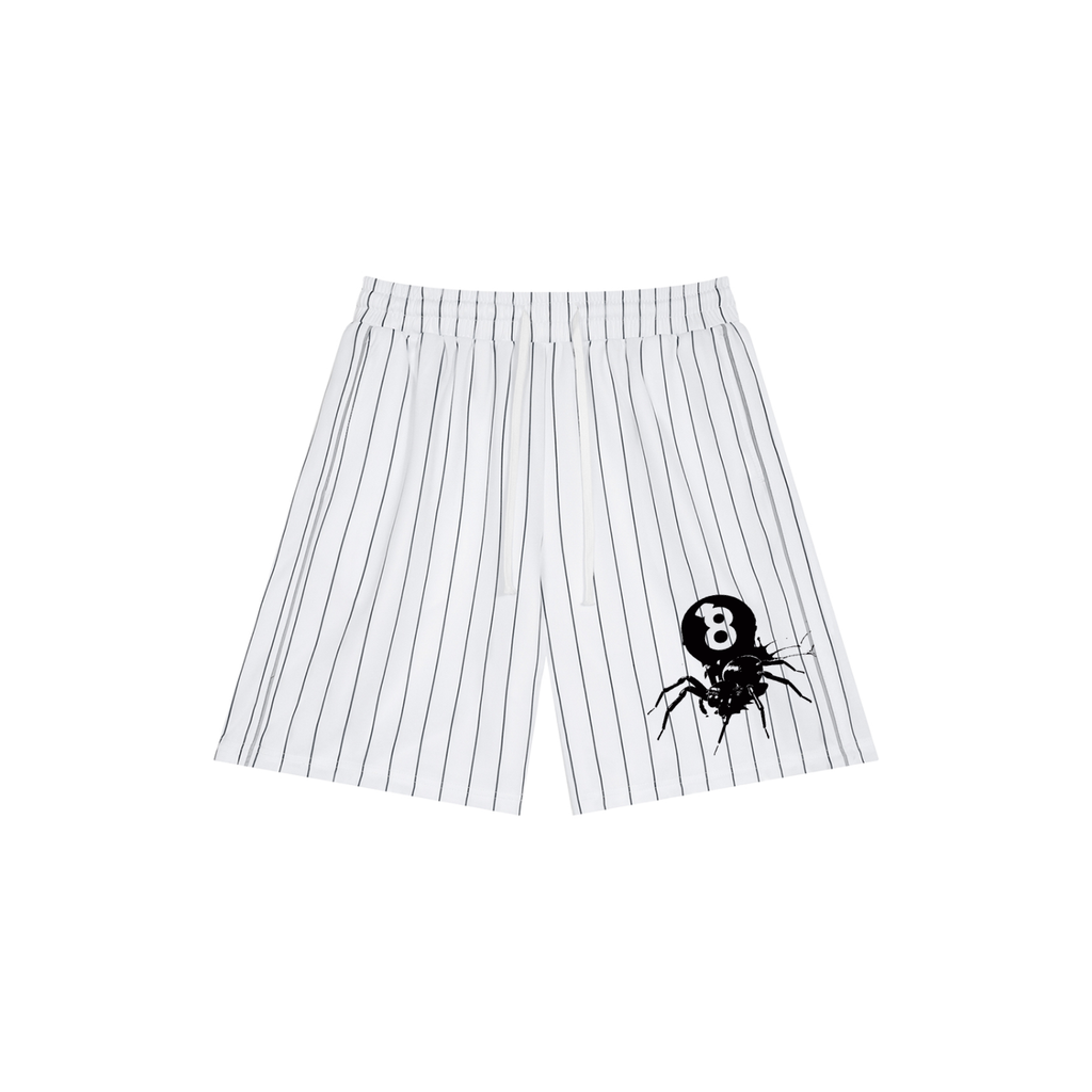 Unisex Striped Loose Fit Shorts