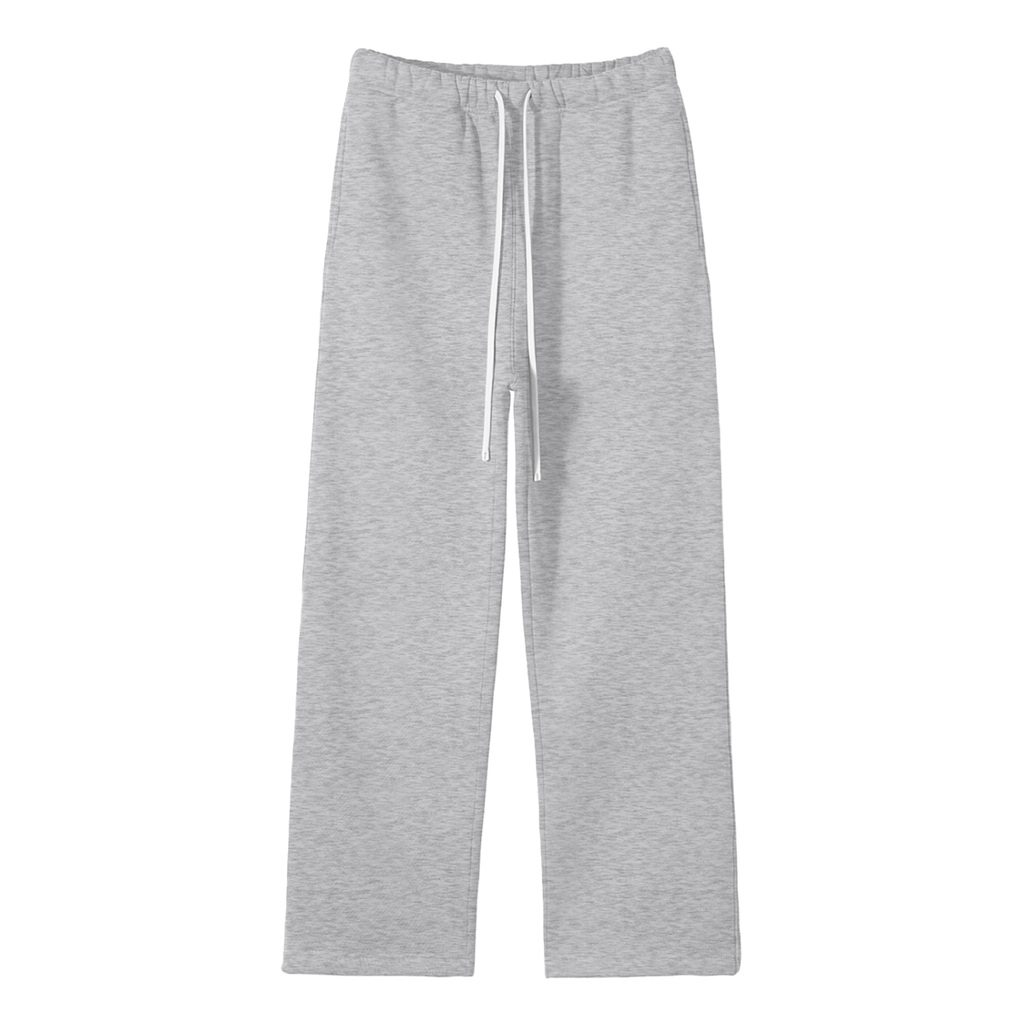 Unisex-Fleecehose mit geradem Bein in Unifarben