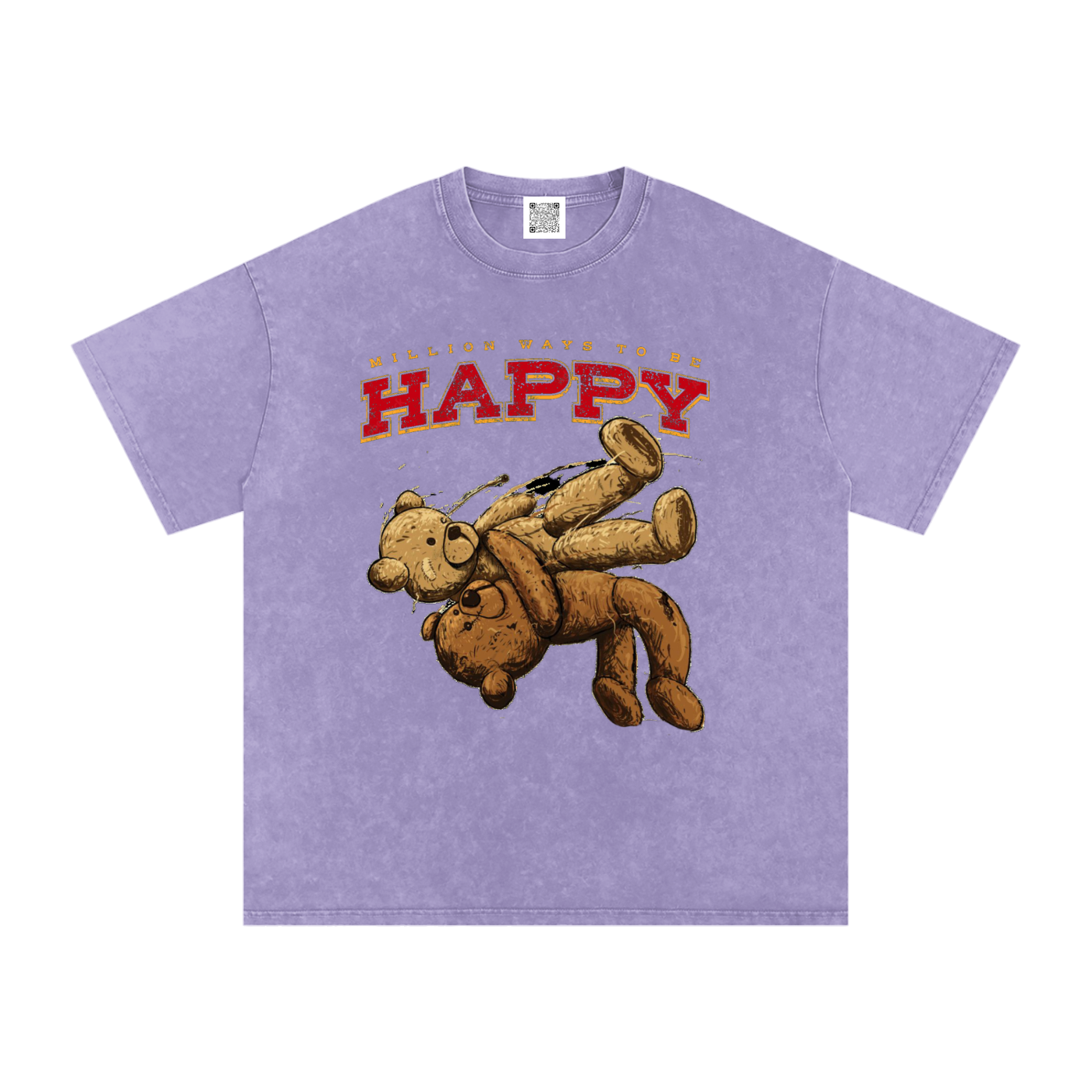 Snow Washed Oversized Baumwoll-T-Shirt