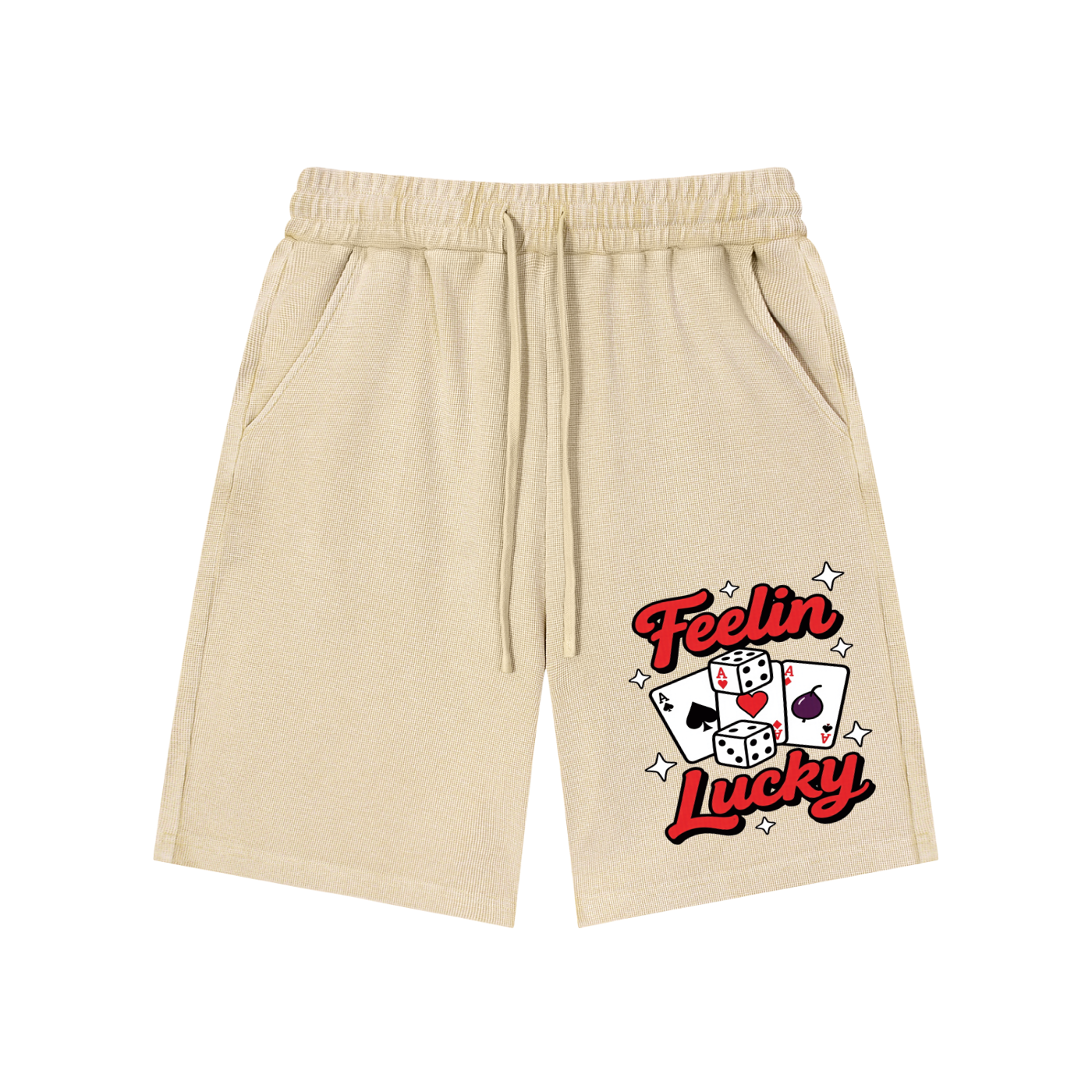 Mineral Wash Waffle Knit Shorts