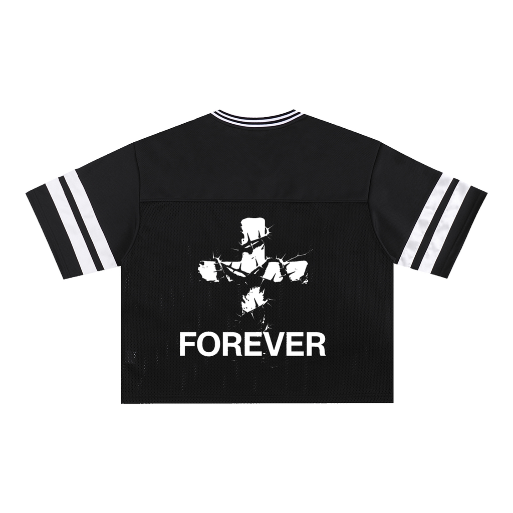 Taped Mesh Boxy T-Shirt