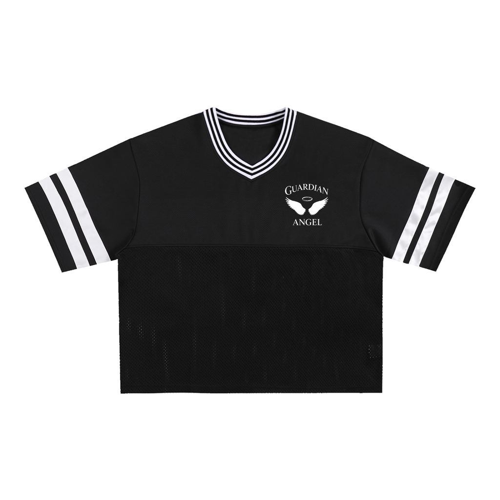 Taped Mesh Boxy T-Shirt