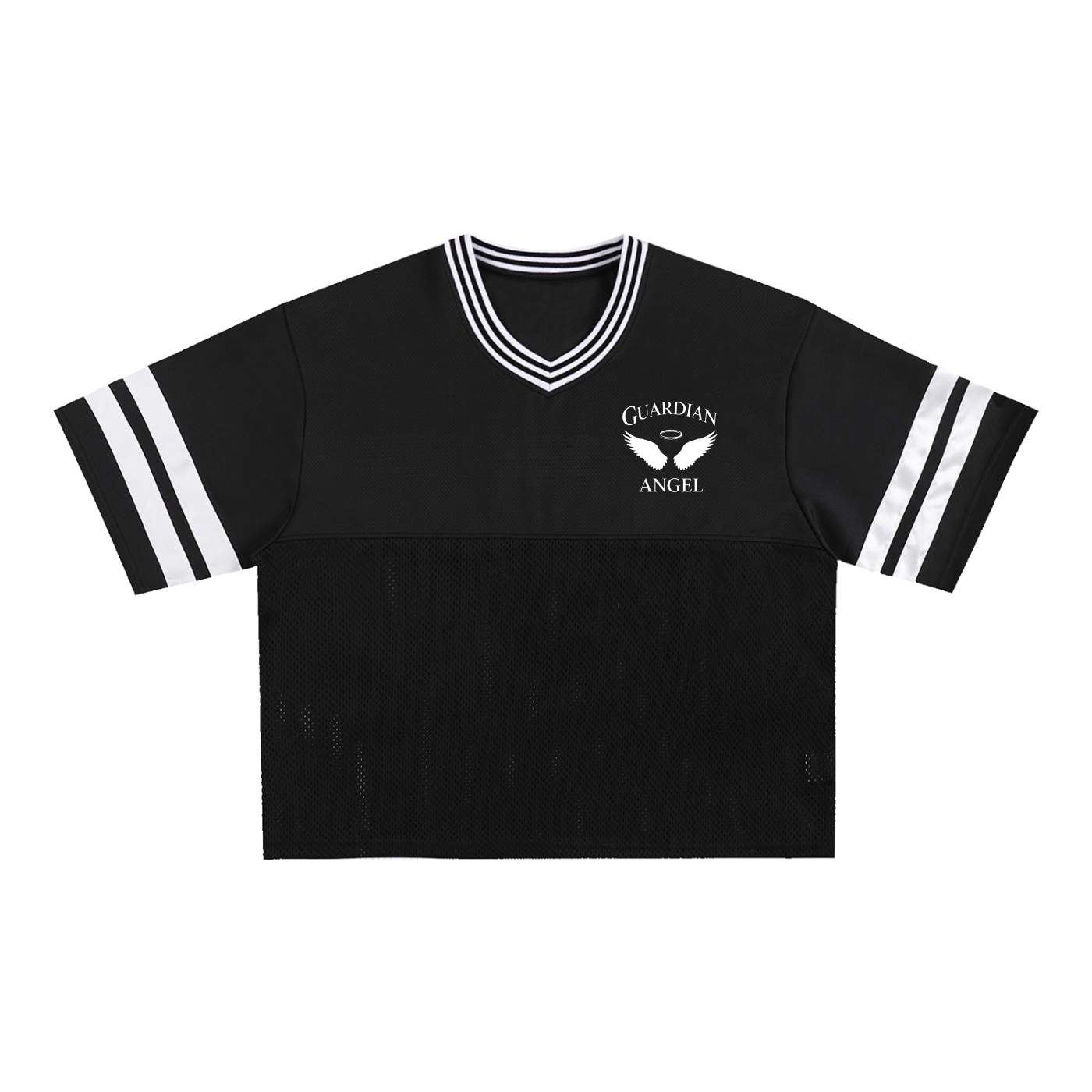 Taped Mesh Boxy T-Shirt
