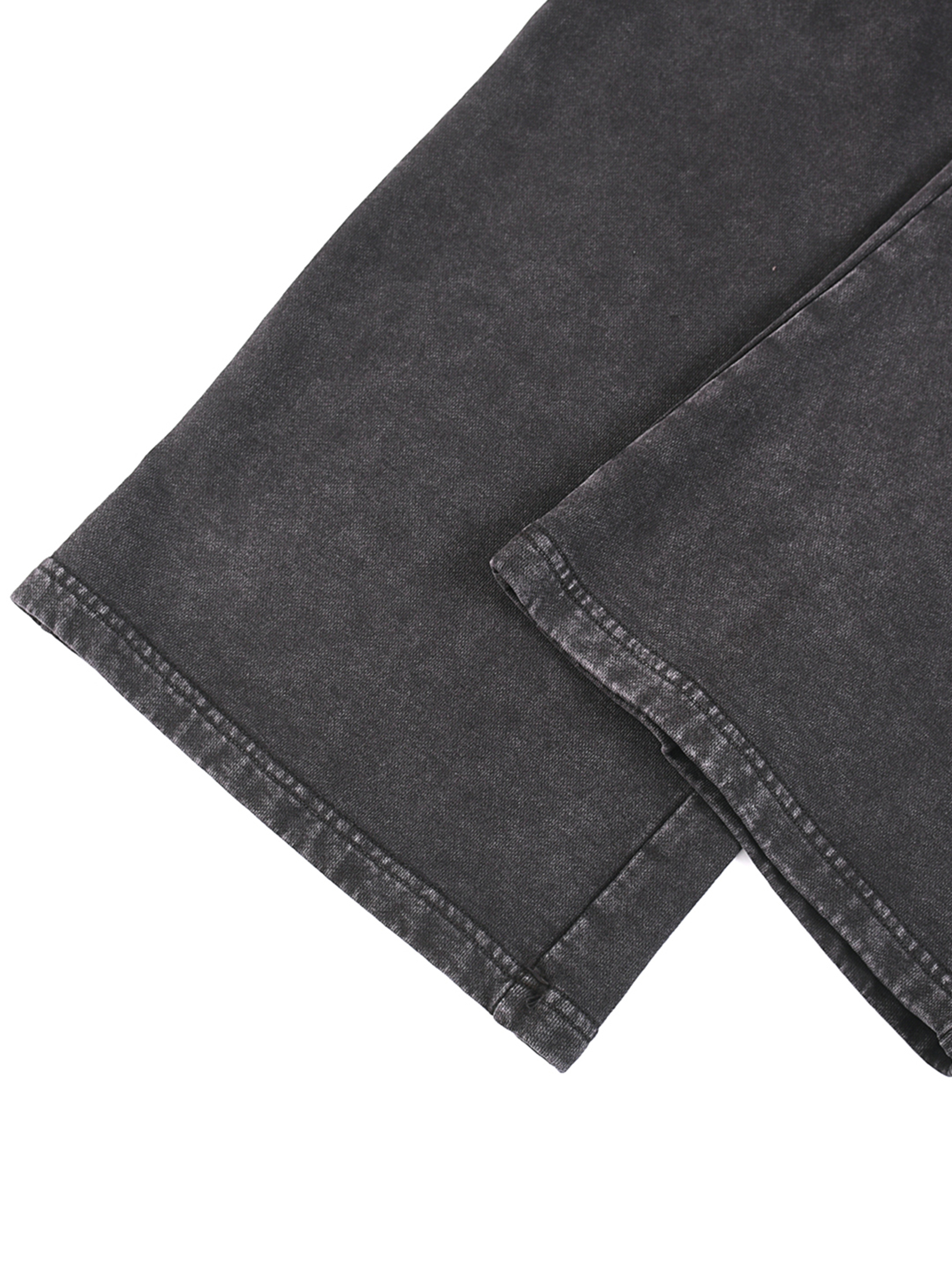 Pantalon coupe droite délavé neige