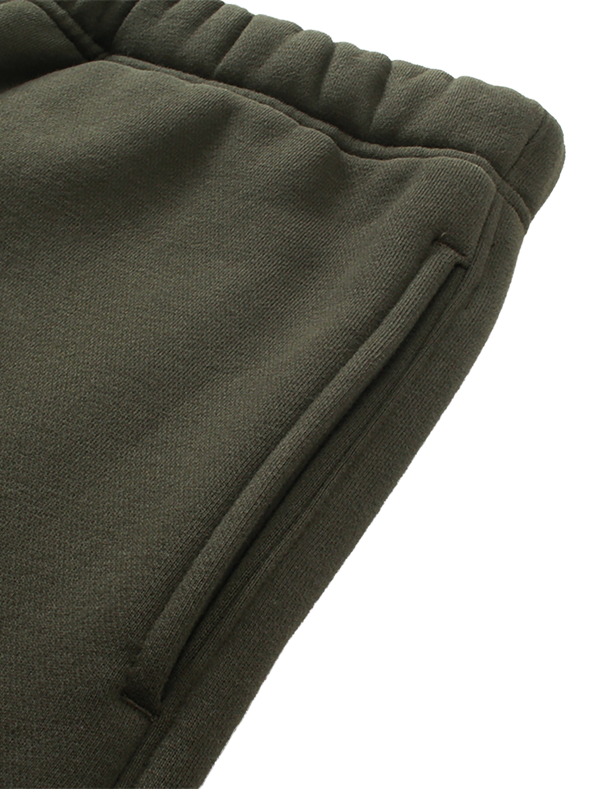 Unisex-Fleecehose mit geradem Bein in Unifarben