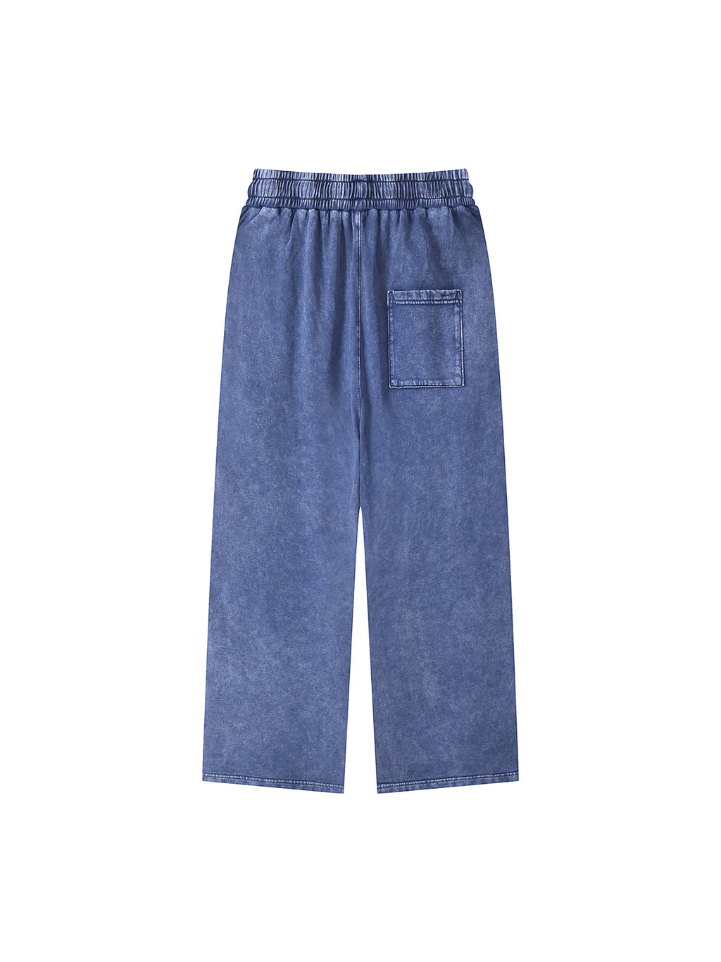 Pantalon coupe droite délavé neige