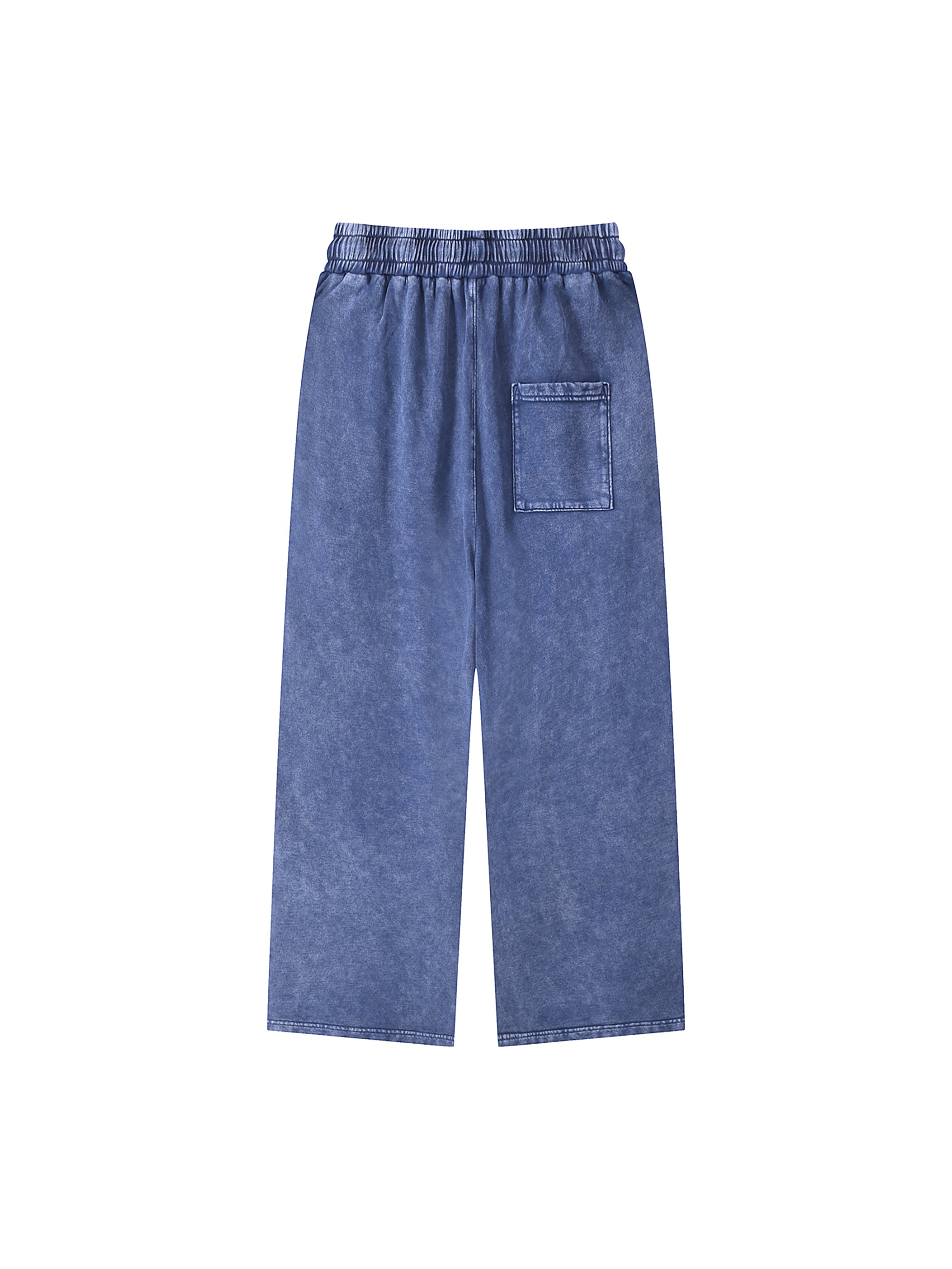 Pantalon coupe droite délavé neige