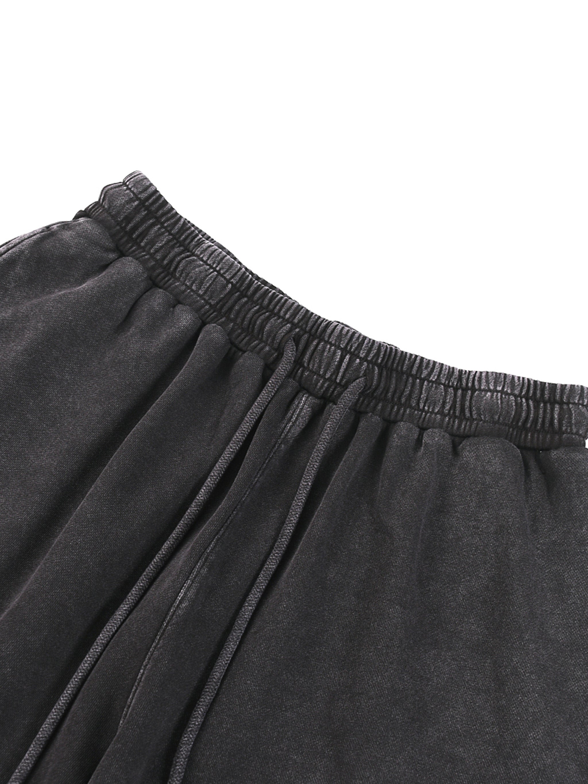 Pantalon coupe droite délavé neige