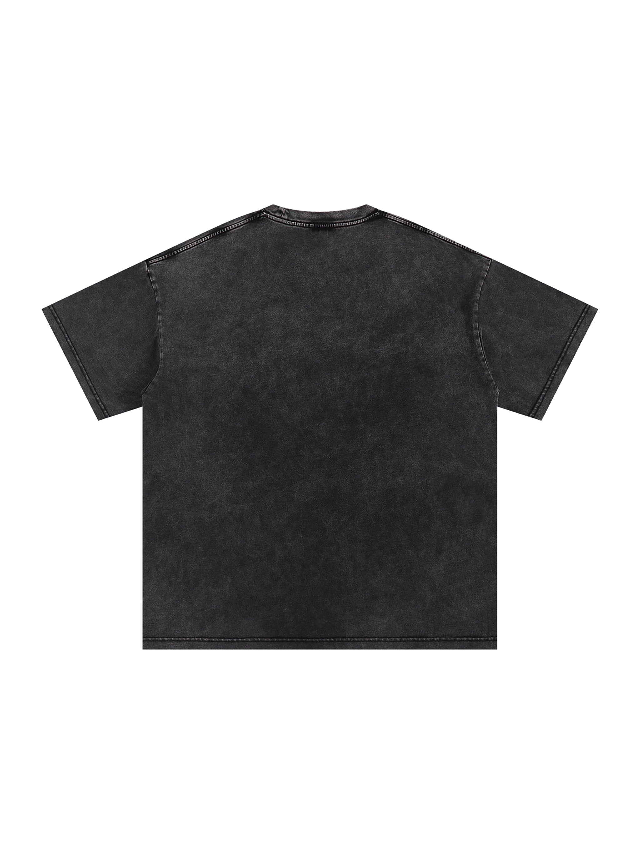 T-shirt oversize en coton délavé à la neige