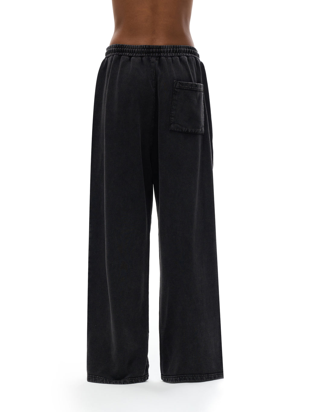 Pantalon coupe droite délavé neige