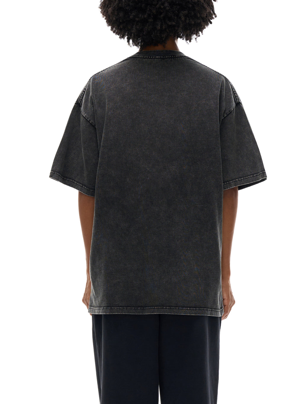 T-shirt oversize en coton délavé à la neige