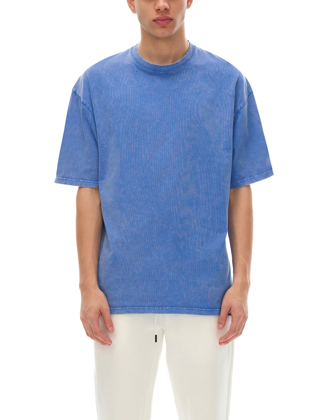 T-shirt oversize en coton délavé à la neige
