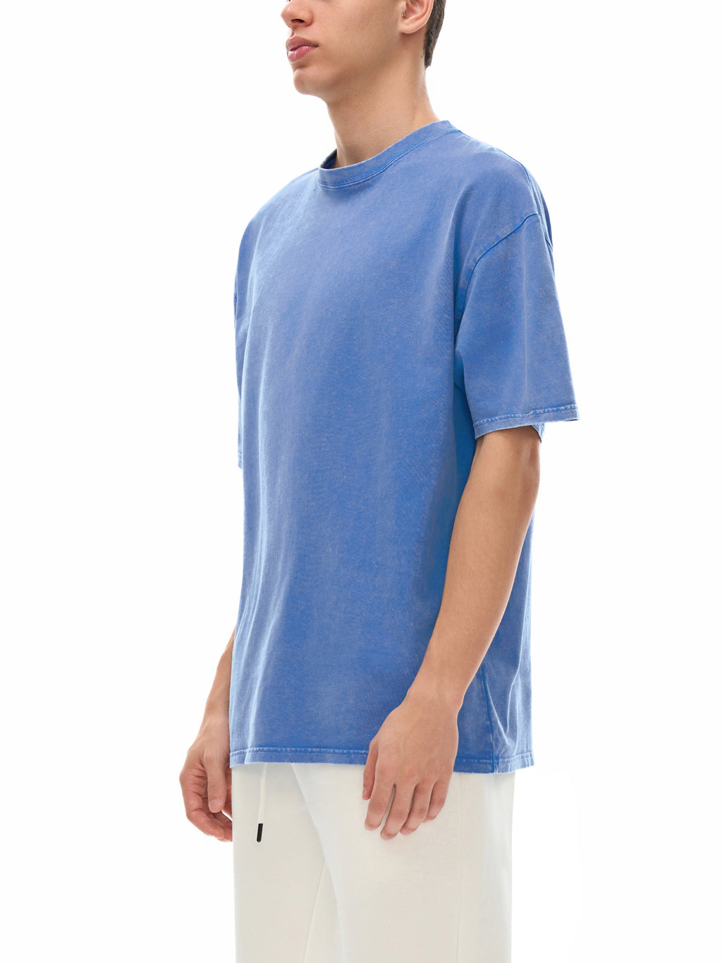 T-shirt oversize en coton délavé à la neige