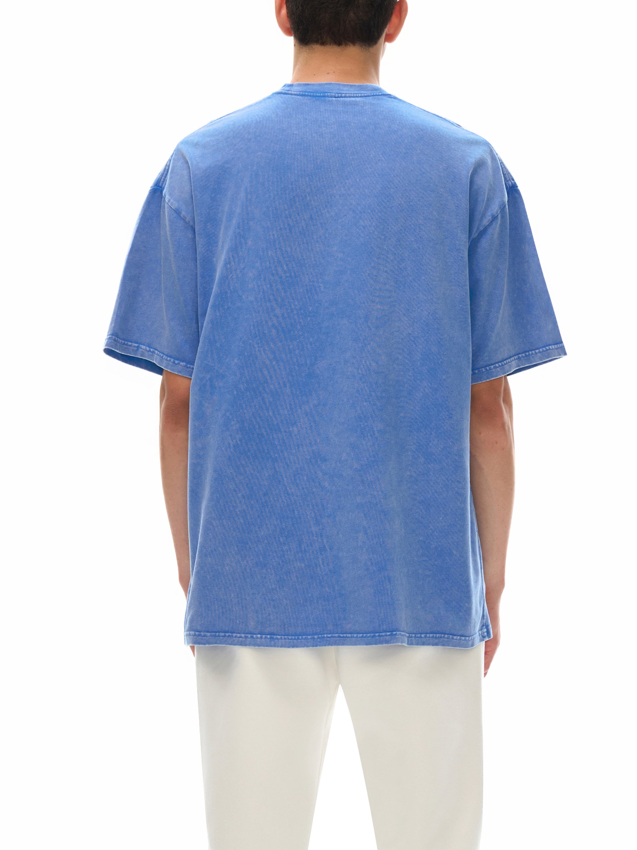 T-shirt oversize en coton délavé à la neige