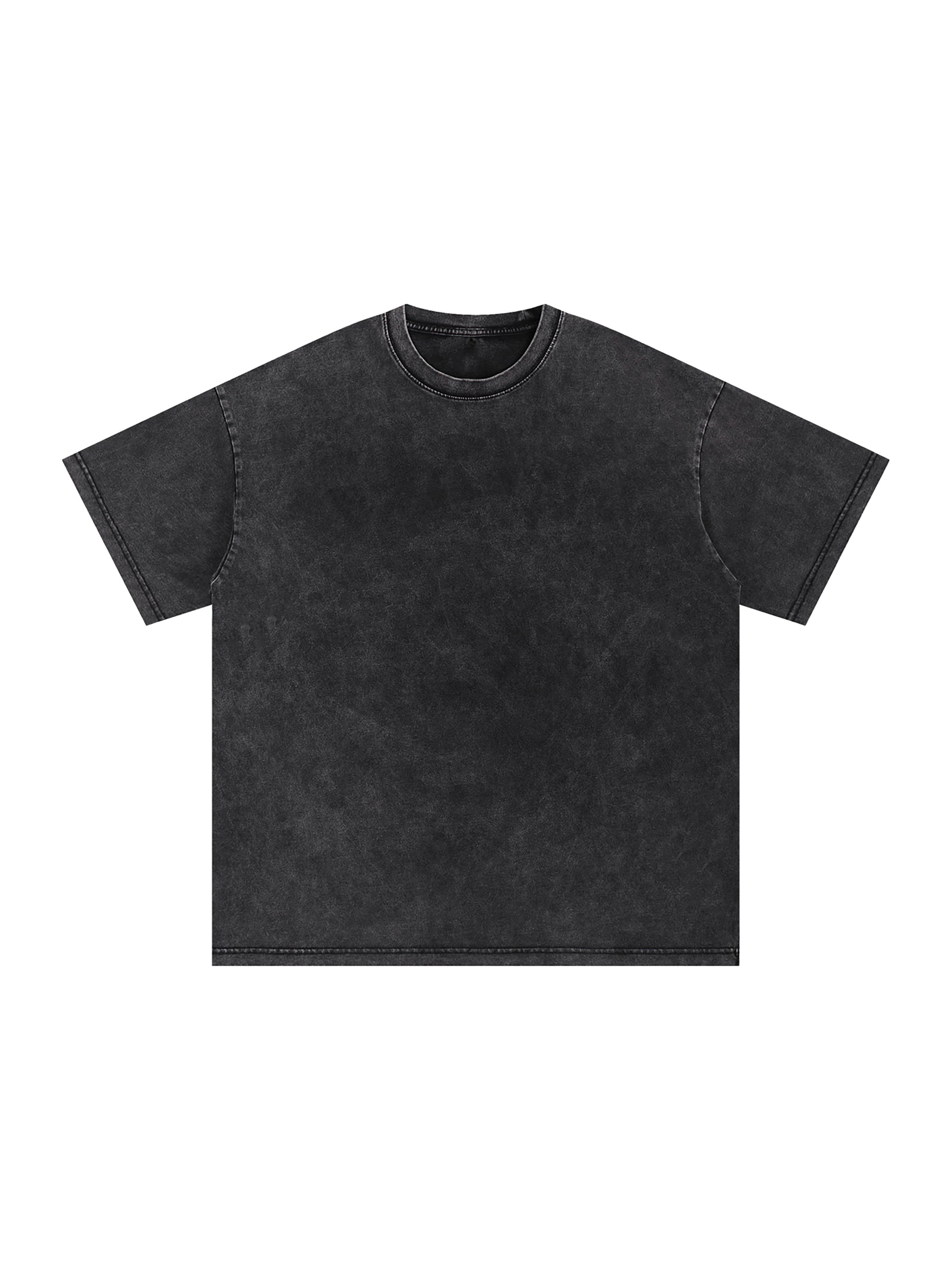 T-shirt oversize en coton délavé à la neige