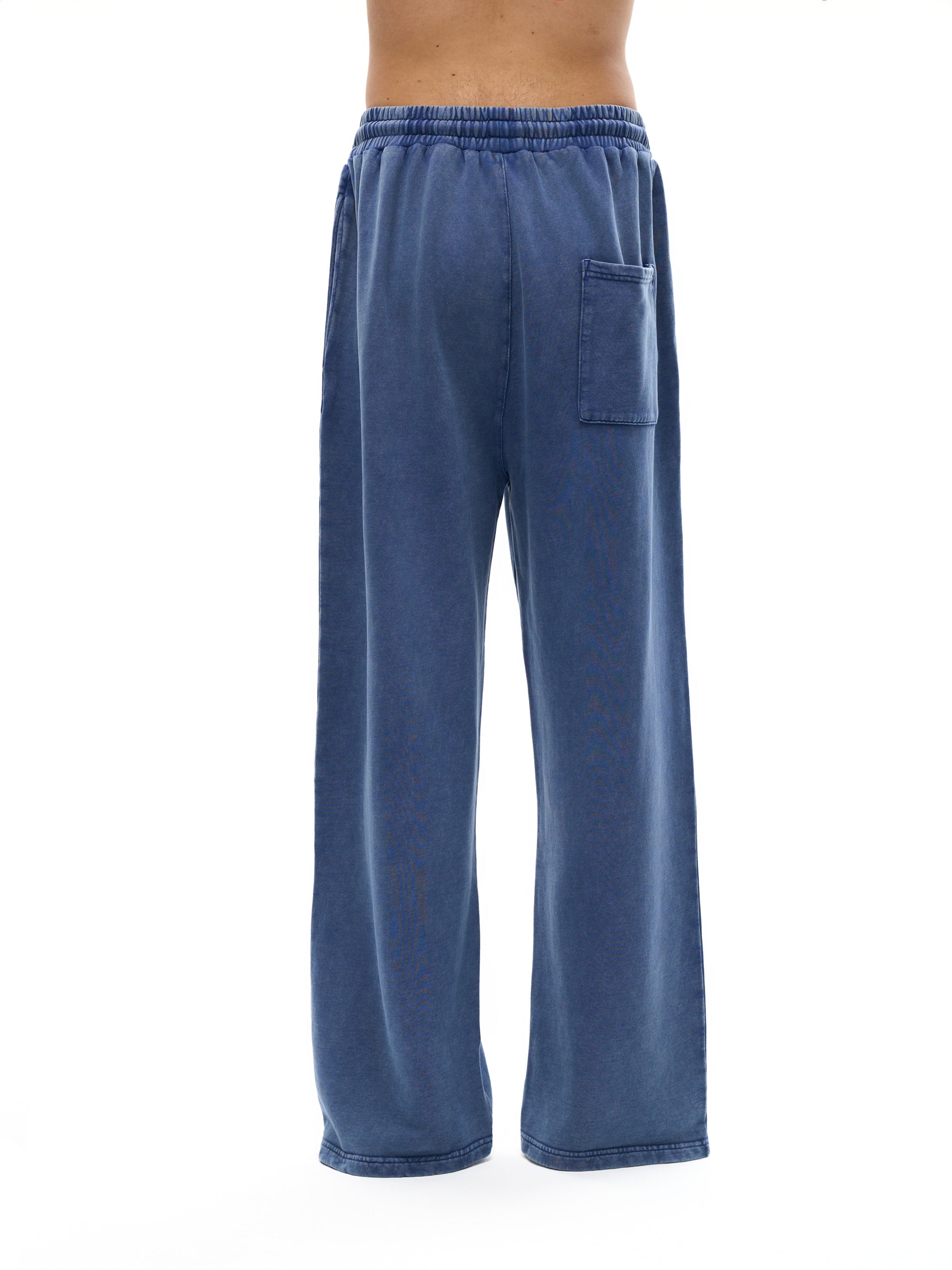 Pantalon coupe droite délavé neige