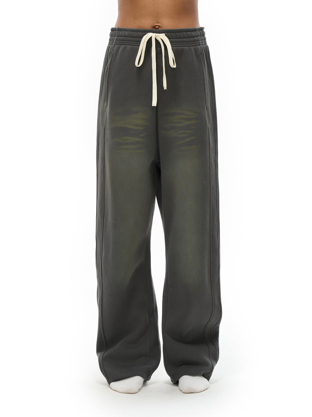 Pantalon de jogging en molleton à jambe incurvée Sunfade