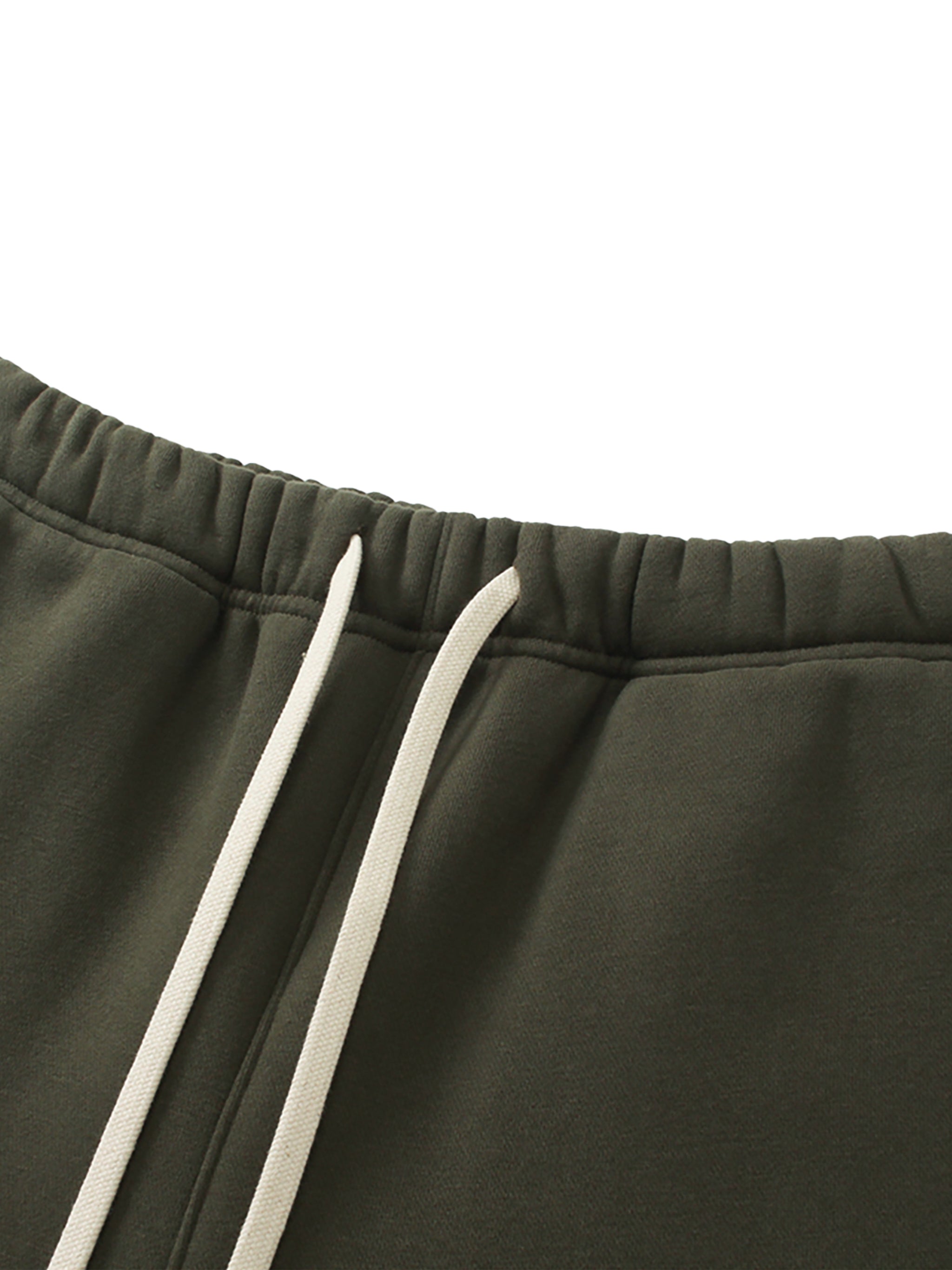 Unisex-Fleecehose mit geradem Bein in Unifarben