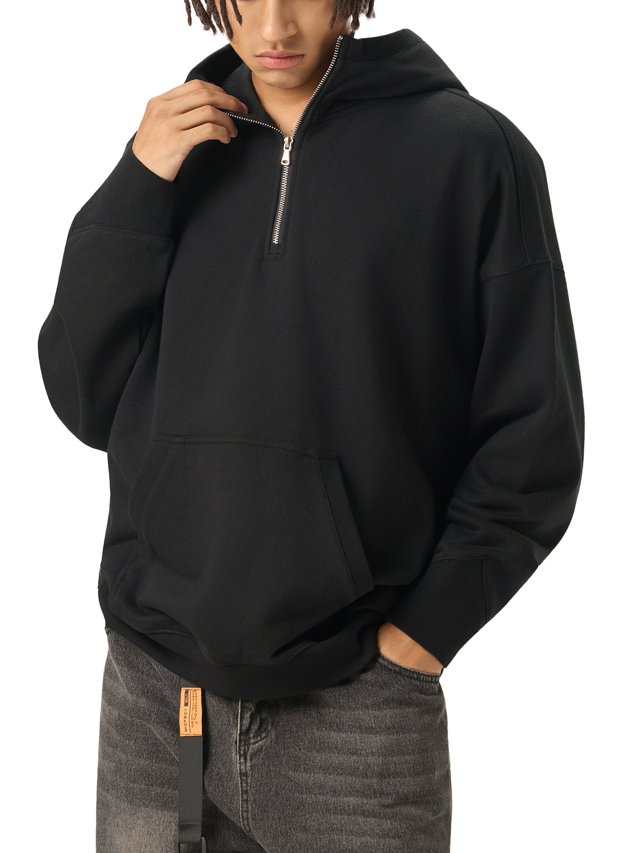 Hoodie,Half-Zip,Tops,Men's