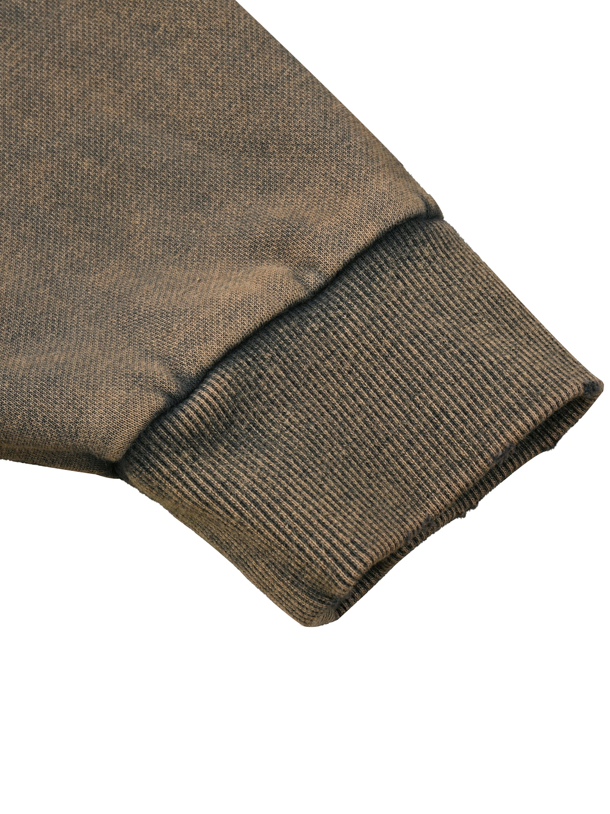 Vintage Kapuzenpullover mit ausgefranstem Saum