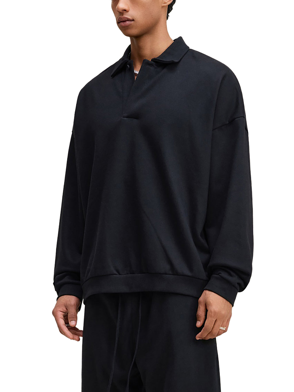 Polo sweat en molleton épais