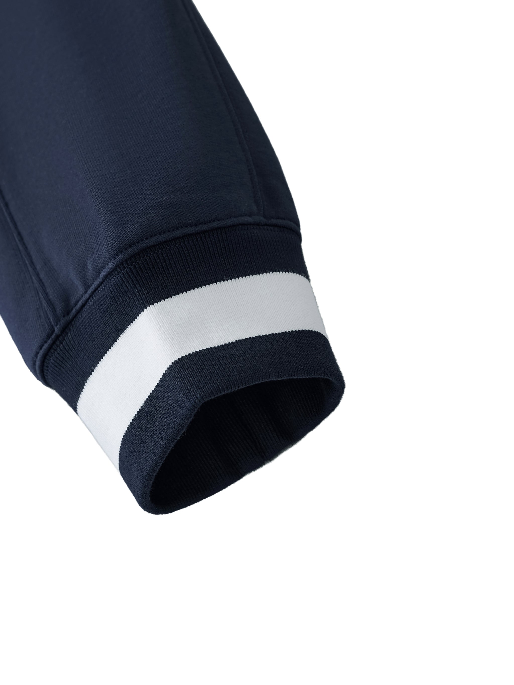 V-Ausschnitt Boxy Sweatshirt mit Kontrastkragen