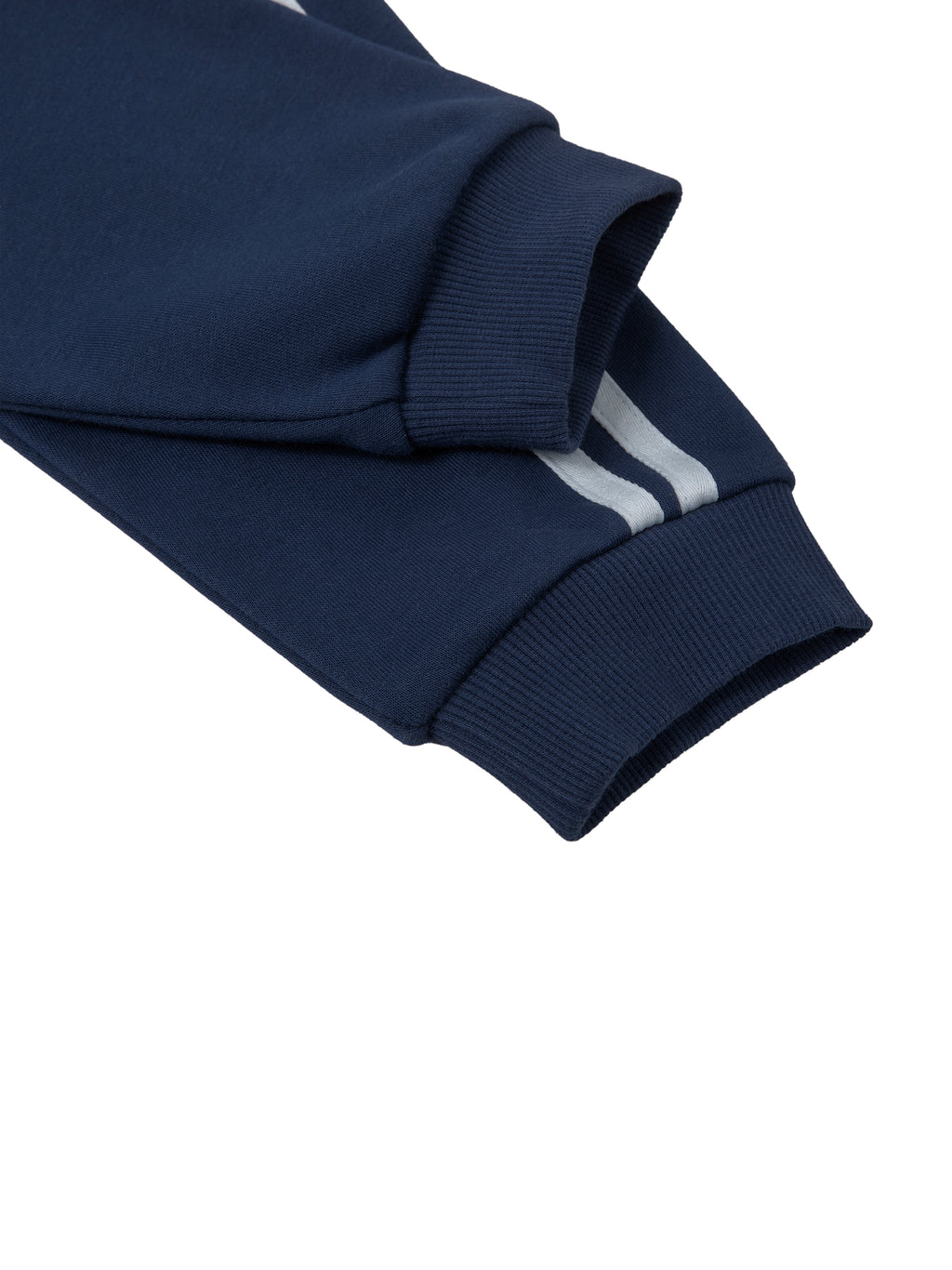 Gestreifter Cropped Hoodie mit Kontraststreifen