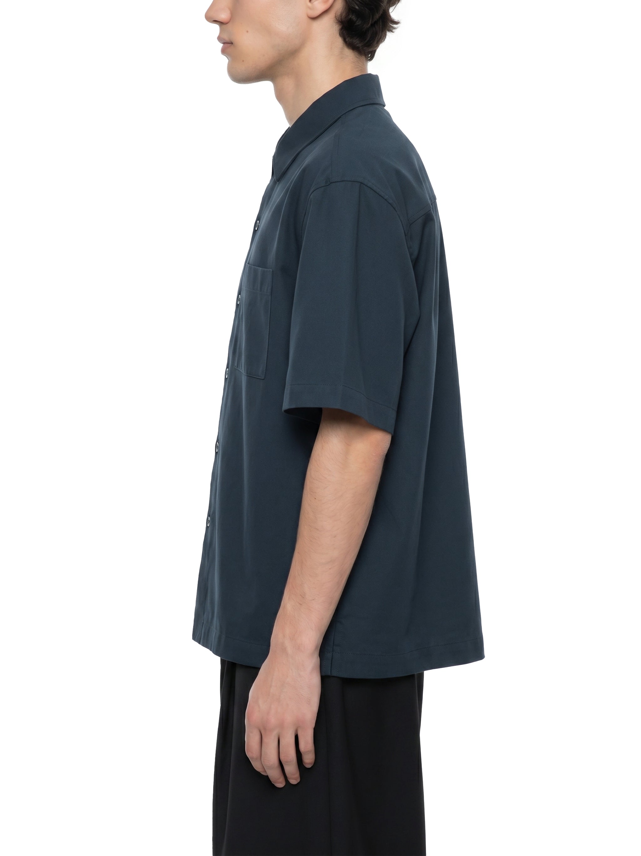 Unisex Boxy Patch Pocket Short Sleeve Shirt